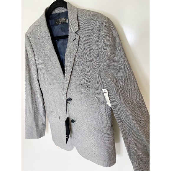 Howe Personal Jesus Dobby Stripe Blazer Jacket gray 40 NEW - Picture 6 of 6